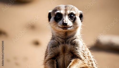 A Meerkat With A Playful Expression