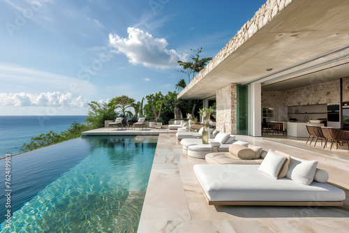 Swimming pool in luxury villa