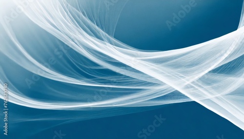 abstract soft waiving lines smoke background in white and blue colour