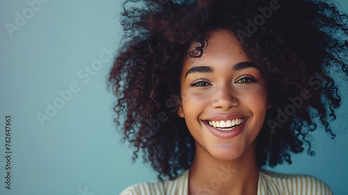 Person Smiling Up Close