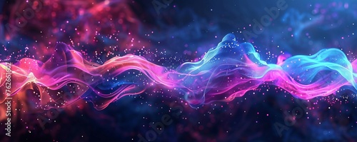 cosmic energy wave background abstraction.