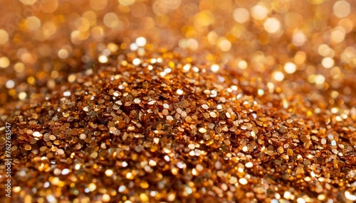 orange glitter glitter close up can be used as a background
