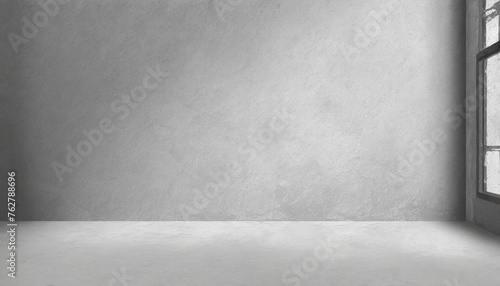 this is a grey cement room with a concrete wall texture the room is empty providing ample space for editing or adding text the background serves as a backdrop for any desired content