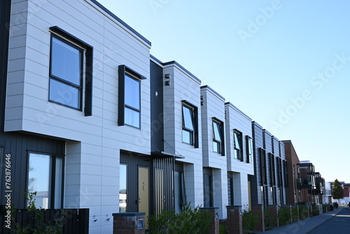 Terraced housing in Auckland suburb