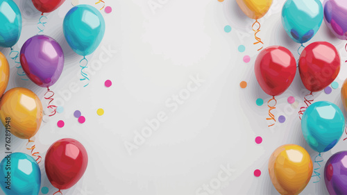 colorful balloons with a number of numbers on the top of them