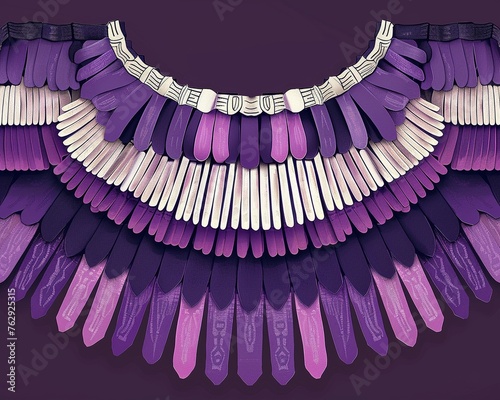 Create a digital interpretation of wampum as a symbol of cultural exchange and wealth, graphic design