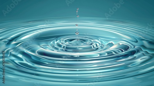 Splash effects on water ripples from caustic drops or sound waves. Modern set round wave surfaces on transparent background.