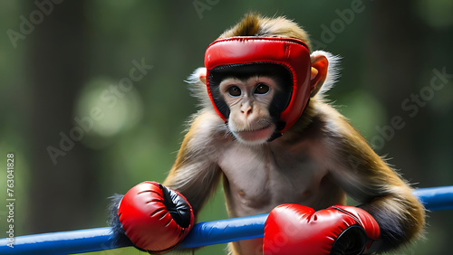 Monkey boxer ready for another challenge