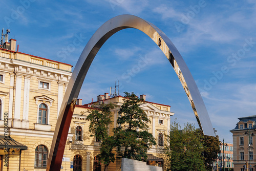 Arch sculpture in Krakow city, Poland