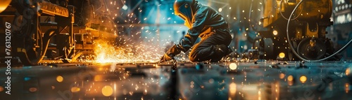 Dynamic Welders in a Factory Anamorphic Lens Flare Style