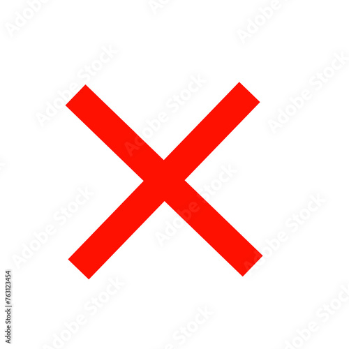 red cross mark, close button 