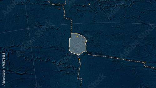 Near Juan Fernandez plate. Boundaries. Satellite map
