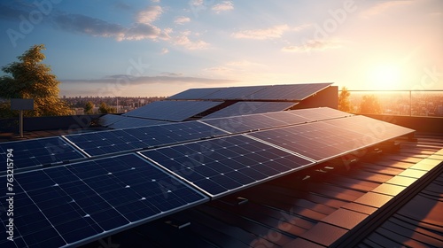 solar panels rooftop system