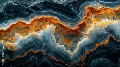 Abstract patterns of mineral formations