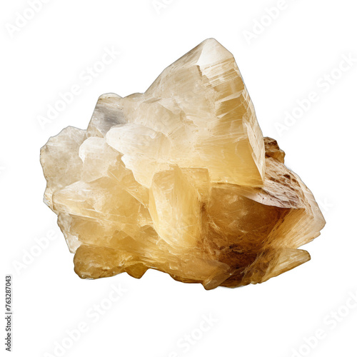 Libyan Desert Glass isolated on transparent background