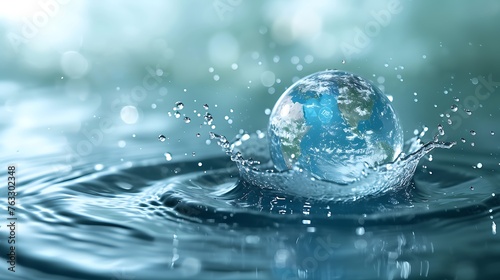 World Water Day Concept. Every Drop Matters. environment day, and global warming concept.