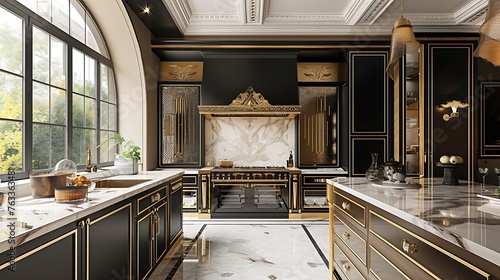 Experience the fusion of yellow culinary artistry and timeless beauty in a kitchen graced by the allure of marble countertops, promising a feast for the senses and a celebration of refined tastes