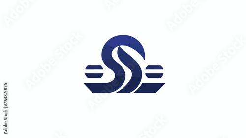 Letter ES or SE creative monogram logo