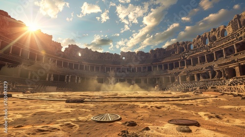 A magnificent ancient stadium, a battle arena for gladiators. Suitable for those who like to take photos and learn about history. 