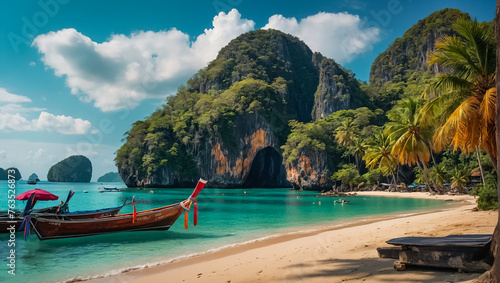 beautiful beach in Thailand relax