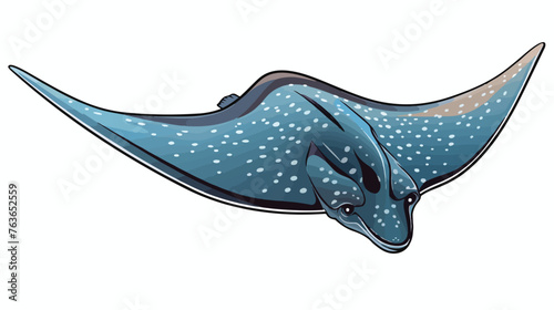 Hand drawn electric stingray sketch style vector il
