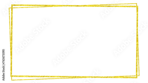金箔フレーム枠 飾り枠 飾り罫 見出し 囲み タイトル シンプル 和風 キラキラ 高級感 グリッター ラメ 四角 細い 年賀 16:9