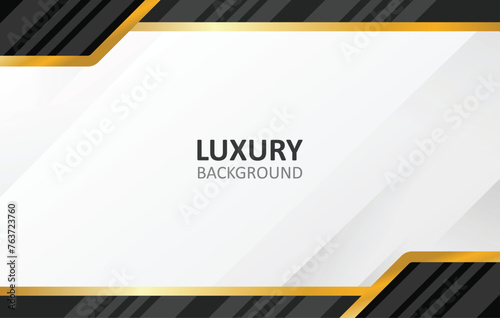 luxury black and white background with line gold space for text