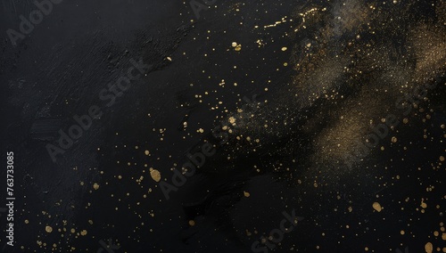 Dramatic dark texture with subtle gold accents, perfect for creating a sense of depth and extravagance in visual designs.