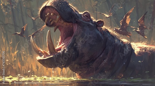 biblical beast hippopotamus