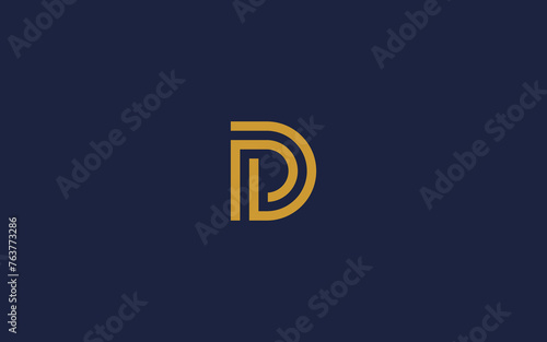 letters dp or pd logo icon design vector design template inspiration