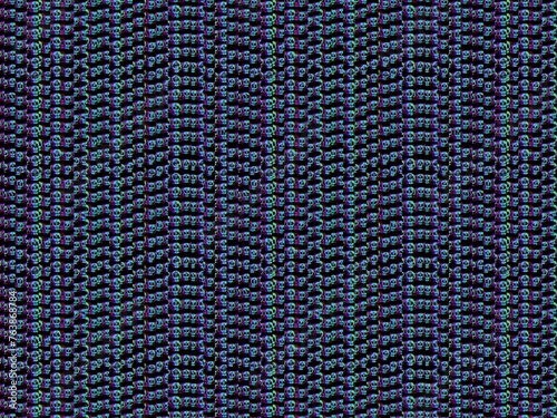 Patrón pequeñas calaveras cortadas (azul).