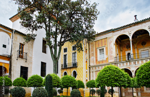 The House of Pilatos called Casa de Pilatos in Seville, Spain. Its architecture is an original mix of Italian Renaissance and Andalusian mudejar style.