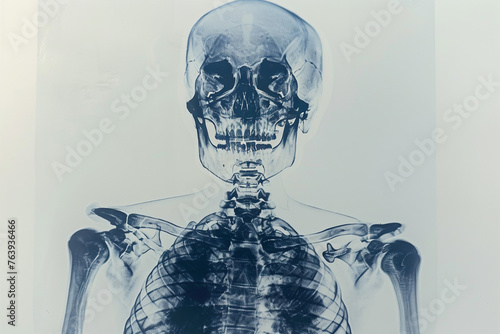 Medizinische Diagnostik: Röntgenaufnahme eines Skeletts