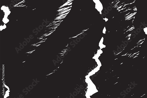 Grunge Black and White Texture Overlay Vector Background
