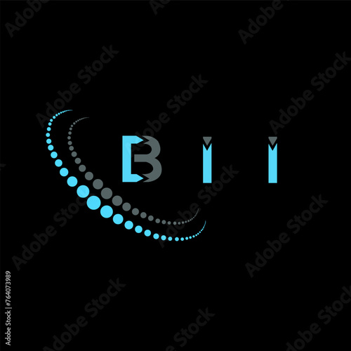 BII letter logo creative design. BII unique design.