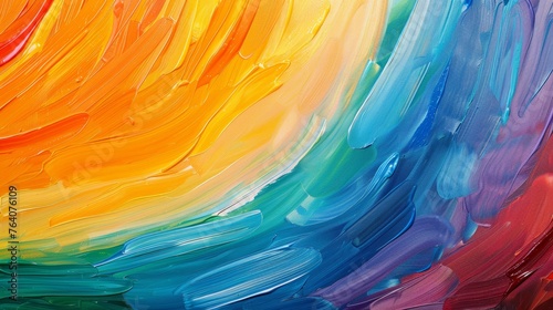 Vibrant abstract acrylic painting