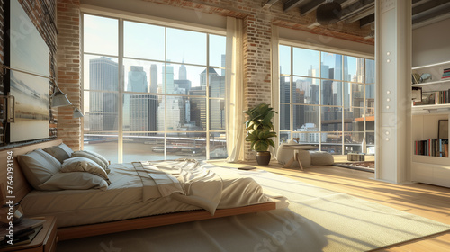 new york penthouse bedroom