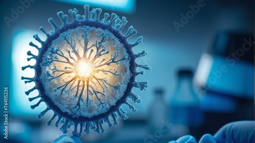 Medical science laboratory, concept of virus and bacteria research