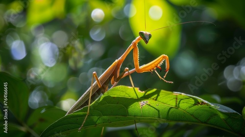 The image shows a group of Madagascar Praying Mantises engaged in the prayer-like pose. The mantises are lined up in a repetitive pattern, each one with its forearms raised towards its head.