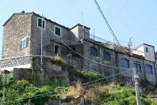 Il villaggio di Groppo nel comune di Sesta Godano in provincia di La Spezia, Liguria, Italia.