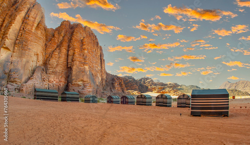 Campus for tourists in Wadi Rum Jordan