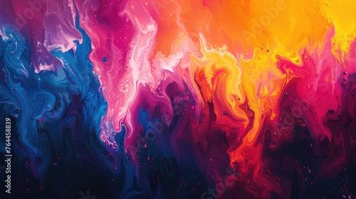 abstract painting with vibrant colors fantasy concept illustration painting 