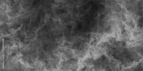 Abstract ash cloud and smoke texture in dark background. White Black fog effect transparent smoke isolated dark dramatic sky with black stormy clouds. Grunge creative and becorative fractal somke art.