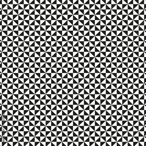 Seamless black and white geometric triangle pattern. Vector illustration. EPS 10.