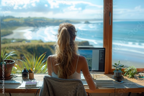 Transform Your Remote Work Experience: Woman's Guide to Ocean View Home Offices - Embrace Seaside Living, Productivity, and Tranquility for the Ultimate Work-Life Balance
