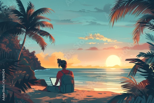 Thriving as a Digital Nomad: Strategies for Balancing Work and Life on the Move in Calming Locales by Renowned Theorists