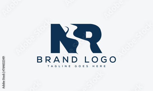 letter NR logo design vector template design for brand.