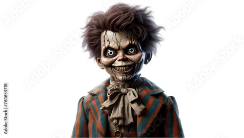 Creepy Doll - Halloween Horror Character On Transparent Background