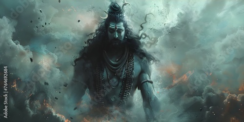 The Mighty Shiva: Epic Concept Art. Concept Concept Art, Shiva, Epic, Mythology, Powerful