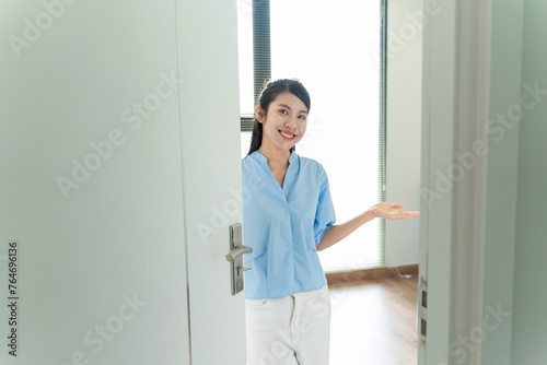 Young Asian woman at home